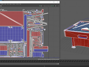 billiard pool table Modelo 3D