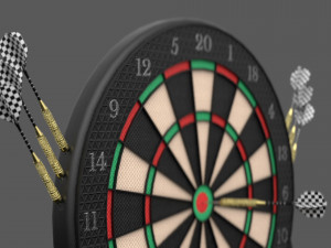 dart board 3D मॉडल
