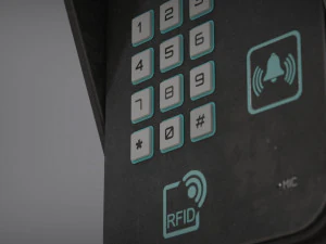 rfid door intercom with cam 3D Model