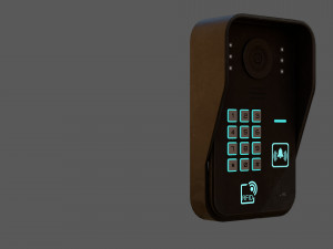 rfid door intercom with cam 3D 模型