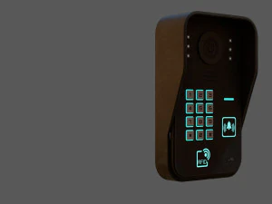 rfid door intercom with cam 3D Model