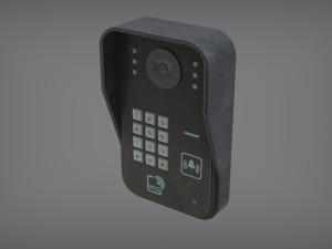 rfid door intercom with cam 3D 模型