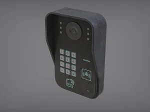 rfid door intercom with cam 3D Model