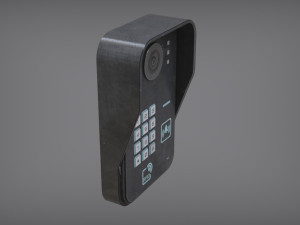 rfid door intercom with cam 3D 模型