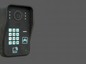 rfid door intercom with cam 3D 模型