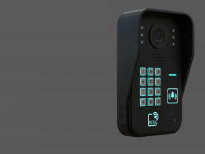 rfid door intercom with cam 3D 模型