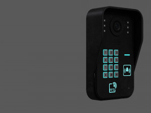 rfid door intercom with cam 3D 模型