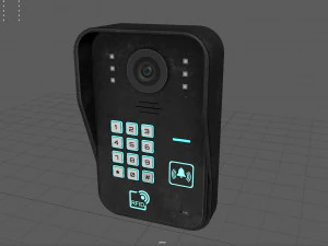 rfid door intercom with cam 3D Model
