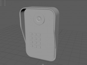 rfid door intercom with cam 3D 模型