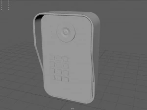 rfid door intercom with cam 3D Model