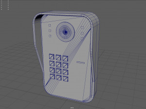 rfid door intercom with cam 3D 模型