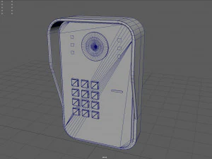 rfid door intercom with cam 3D Model
