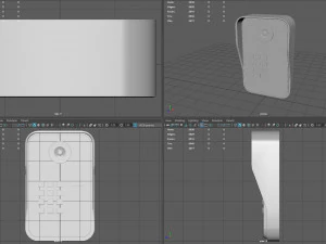 rfid door intercom with cam 3D Model