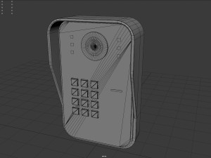 rfid door intercom with cam 3D 模型