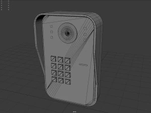rfid door intercom with cam 3D Model
