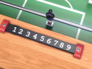 wooden football table 3D Model
