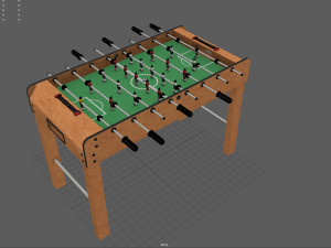 wooden football table Modèle 3D
