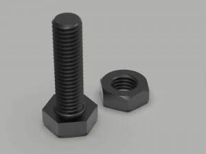 of screw and nut 3D Model