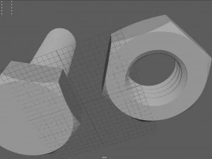 of screw and nut 3D Model