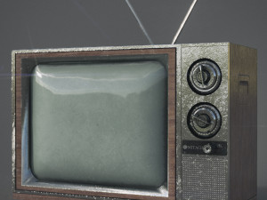 old tv Modelo 3D