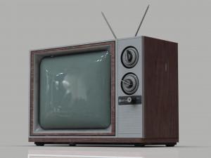 old tv Modelo 3D