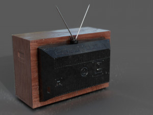 old tv Modelo 3D