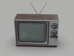 old tv Modelo 3D