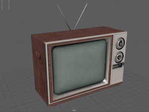 old tv Modelo 3D
