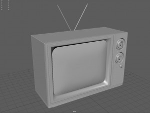 old tv Modelo 3D