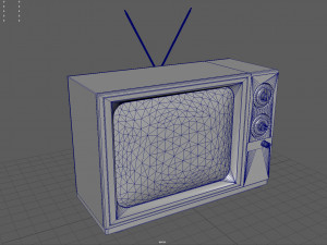 old tv Modelo 3D