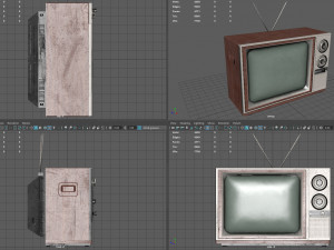 old tv Modelo 3D