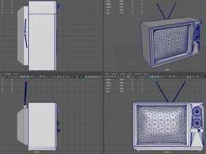 old tv Modelo 3D