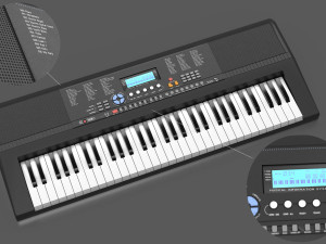 portable keyboard 3D-Modell