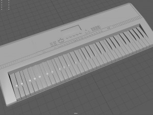 portable keyboard 3D 모델
