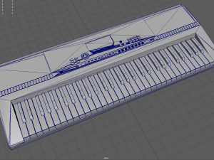 portable keyboard 3D 모델