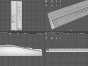 portable keyboard 3D 모델