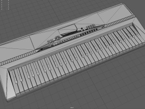 portable keyboard 3D 모델