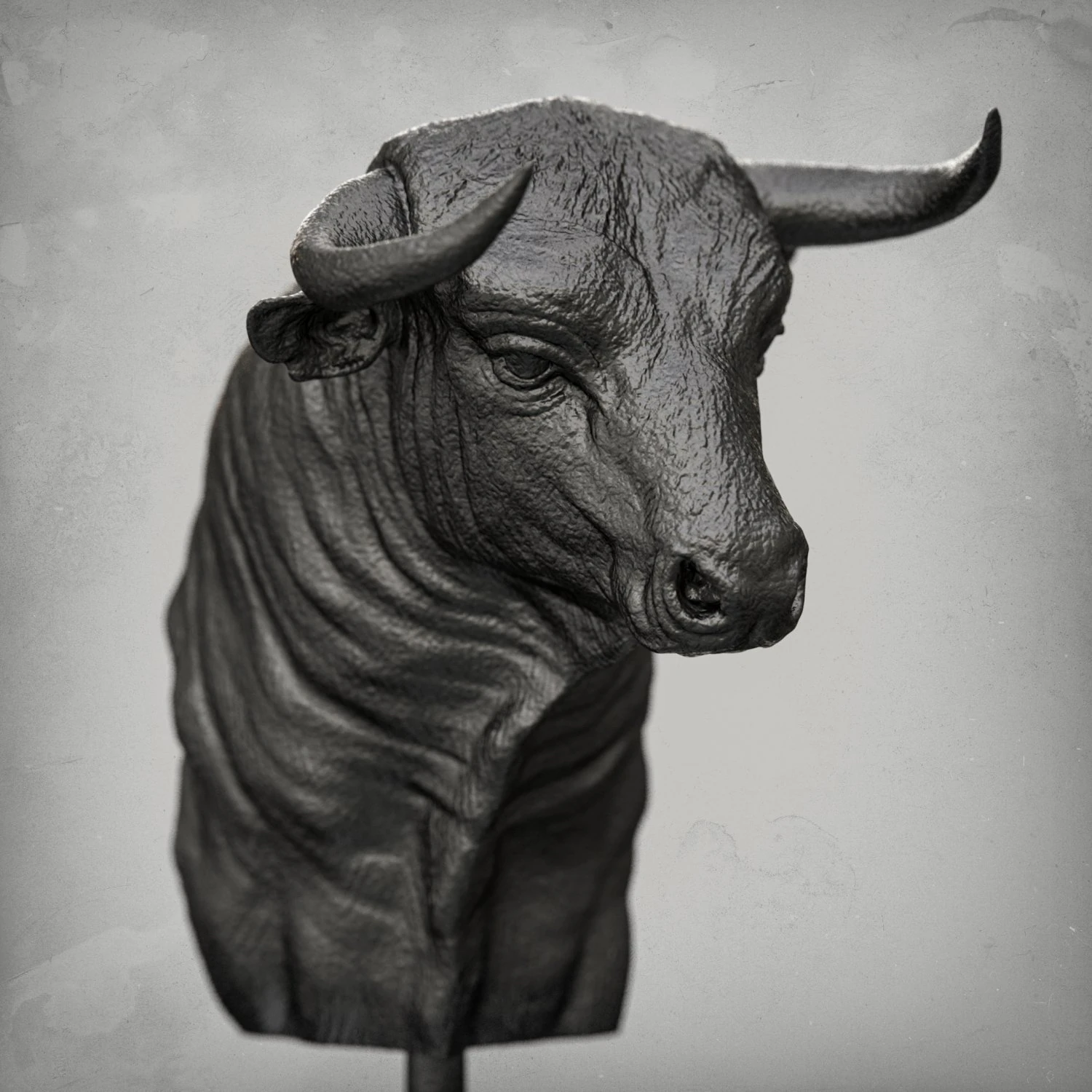 spanish fighting bull bust 3d print model 3D Print Model .c4d .max .obj .3ds .fbx .stl .blend 