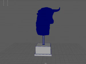spanish fighting bull bust 3d print model 3D Print Model