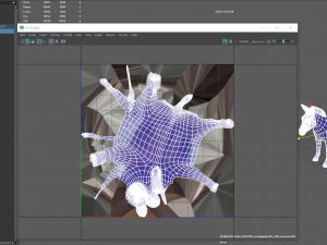 burro com carrinho Modelo 3D