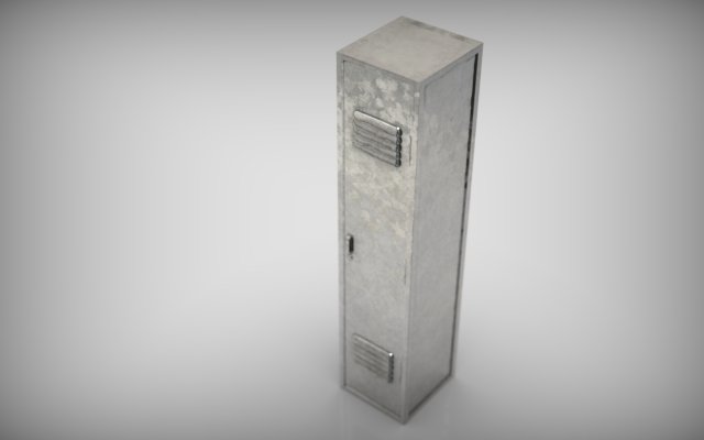 metal locker Modelo 3D .c4d .max .obj .3ds .fbx .stl .blend 