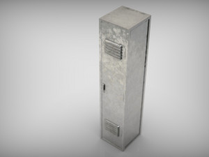 metal locker 3D Model