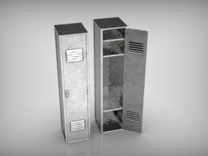 metal locker Modelo 3D