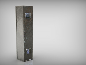 metal locker Modelo 3D