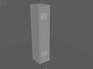 metal locker Modelo 3D