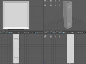 metal locker Modelo 3D