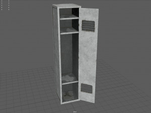metal locker Modelo 3D