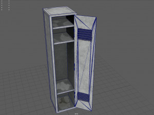 metal locker Modelo 3D