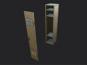 metal locker Modelo 3D