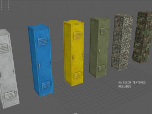 metal locker Modelo 3D